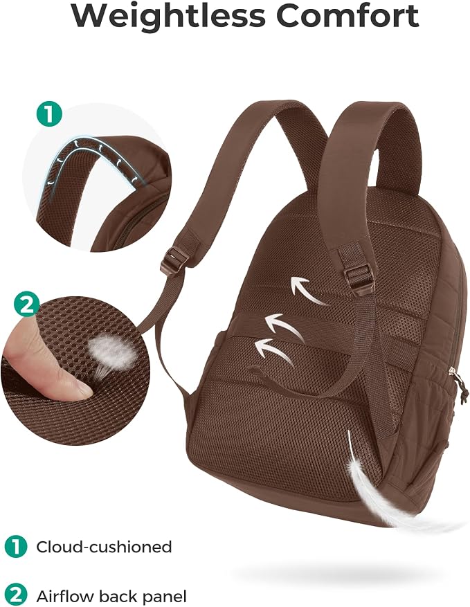 BAGSMART College Laptop Backpack, Travel Backpack - Image 8