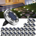 btfarm 24 Pack Solar Lights Outdoor, 8 LED Solar Ground Lights IP65 Waterproof by btfarmdecorativelighting