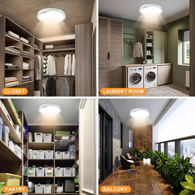 2-Pack Motion Sensor Ceiling Lights Hard-Wired, 9Inch Indoor Motion Activated - Image 7