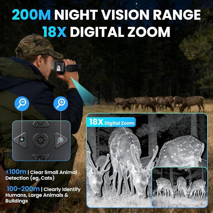 VXF Night Vision Monocular, 4K Night Vision Scope - Image 4