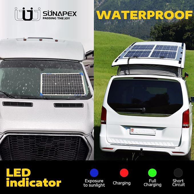 SUNAPEX 12V 30 Watt Solar Trickle Charger Maintainer - Image 7
