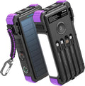 BLAVOR Solar Power Bank 20000mAh Built-in Cables, Wireless Charger by BLAVOR