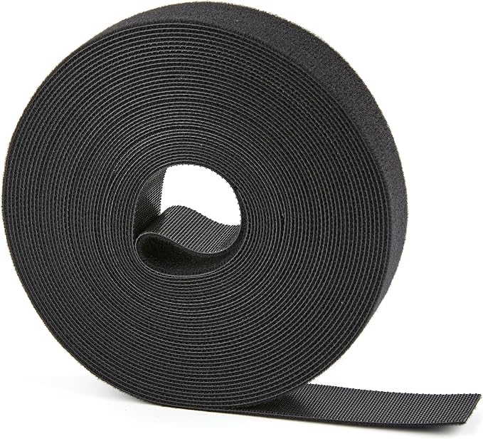 30 ft x 3/4 inch Hook and Loop Roll, Reusable Fastening Cable Ties, Office and by NBTORCH