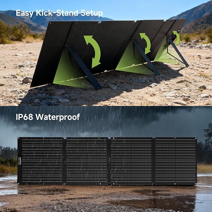 ALLPOWERS 200 Watt Portable Solar Panel SE200, 25% High Efficiency Foldable - Image 5