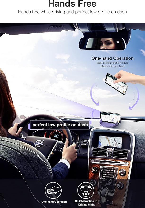 Loncaster Car Phone Holder, Car Phone Mount Silicone Car Pad Mat - Image 2