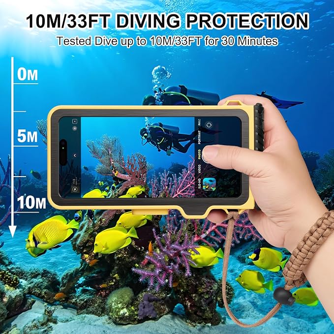 33ft Snorkeling Phone Case, Gen 4 IP68 Waterproof Housing - Image 3