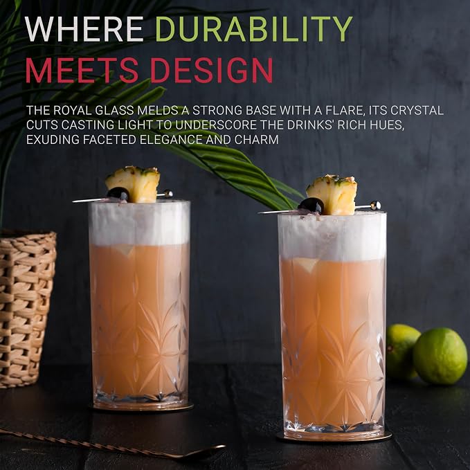 Bravario Unbreakable Plastic Drinking Water Tumblers, Dishwasher Safe 100% - Image 3