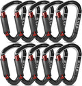 FVW Auto Locking Rock Climbing Carabiner Clips, Professional 25KN Heavy Duty by FVWELECTRICLUNCHBOX