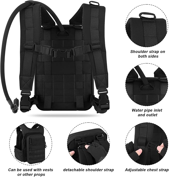 PETAC GEAR Tactical Molle Hydration Pack - Image 4