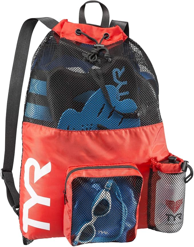 TYR Big Mesh Mummy Backpack for Wet Swimming, and Workout Gear - Image 2