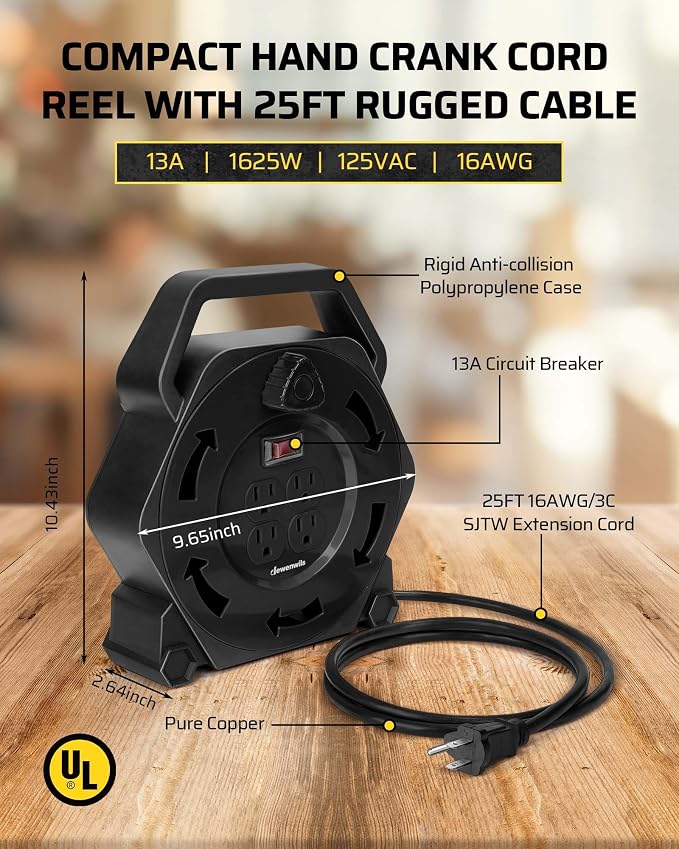 DEWENWILS Extension Cord Reel - Image 5