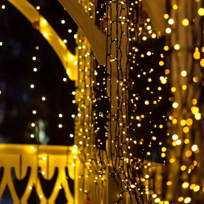 Selarlyt 2 Pack 200LED Solar Christmas Lights Outdoor, 72FT Solar String Lights - Image 2