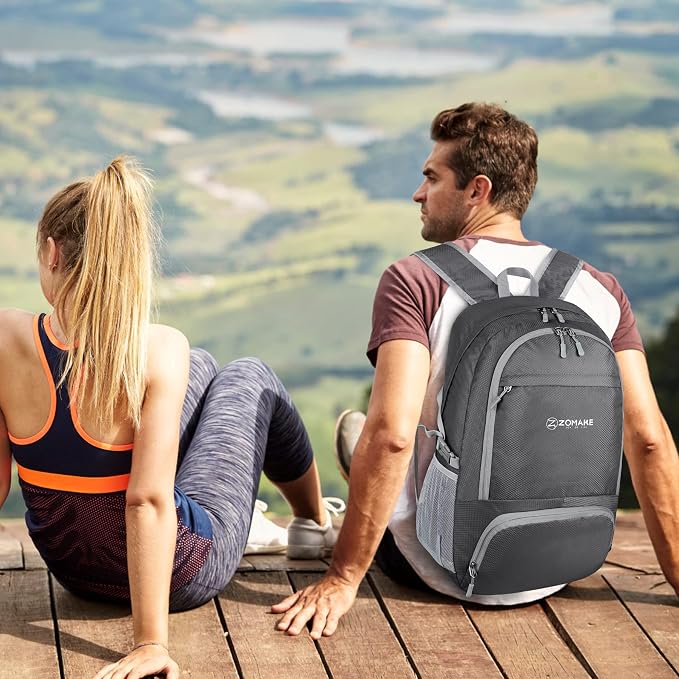 ZOMAKE Lightweight Packable Backpack 30L, Foldable Hiking Backpacks Water - Image 7