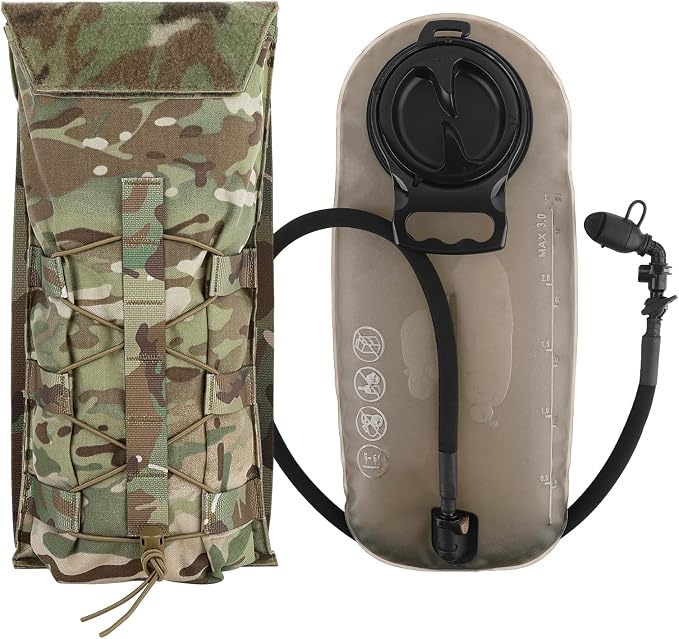 PETAC GEAR 1.5L / 3L Tactical Hydration Pack，Molle Carrier Pouch by PetacGear