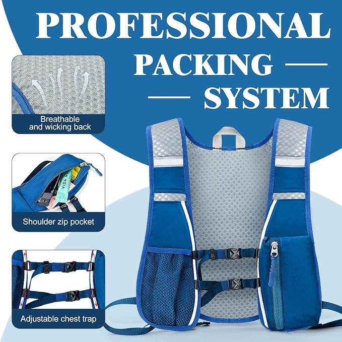 Hydration Backpack with 2L Water Bladder Bag, Lightweight and Breathable - Image 4