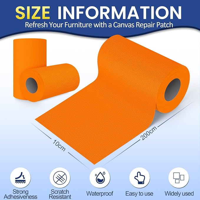 Self-Adhesive Canvas Repair Tape, Fabric Patch Repairs Kit - Image 2