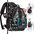 Piscifun Fishing Backpack with Rod Holder, Lightweight Sling Bag Storge Gear by Piscifun