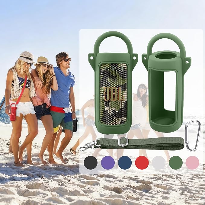 for JBL Grip Portable Waterproof Speaker Silicone Case, Portable Travel Soft - Image 8