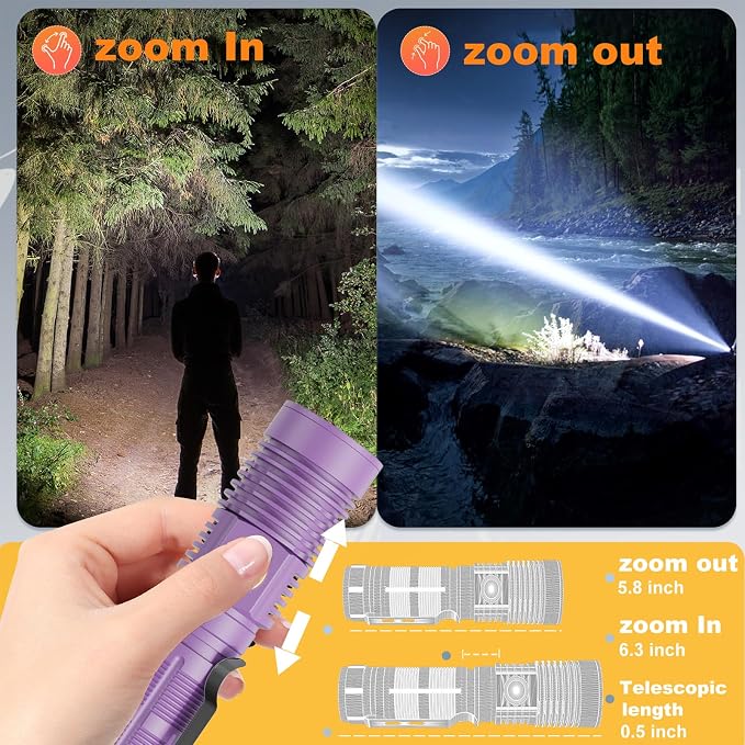 Hoxida Small Tactical Flashlights High Lumens - Image 5