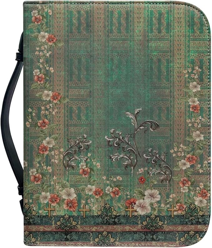 Vintage Boho Flowers Bible Cover Case - Image 3