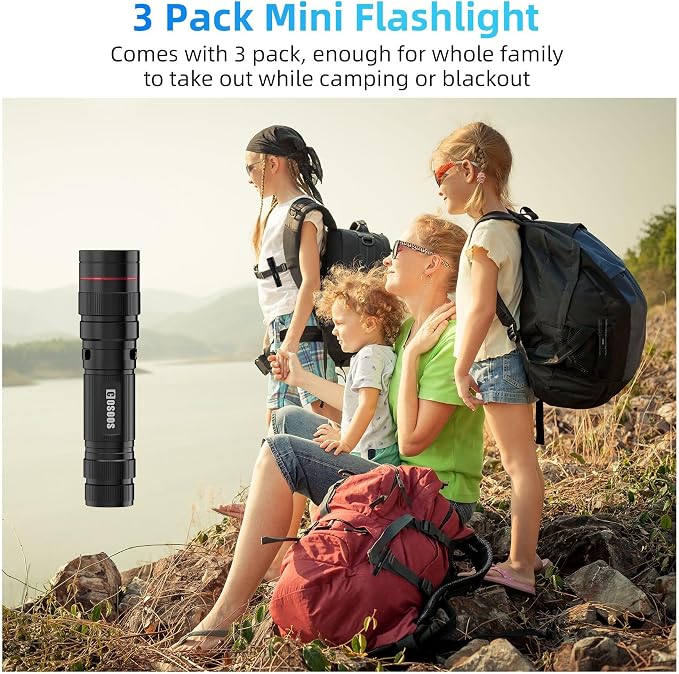 COSOOS 3 Mini LED Tactical Flashlights - Image 8