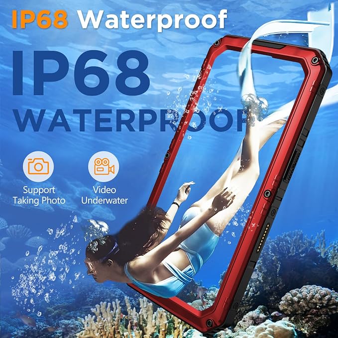 Mitywah Waterproof Case for iPhone 16, Shockproof Heavy Duty Case - Image 3