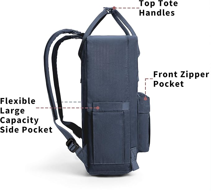 KALIDI Casual Laptop Backpack 15 Inches Classic Camping Rucksack Travel Outdoor - Image 5