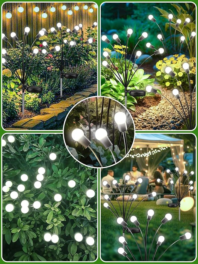 2026 Upgraded Solar Lights Outdoor, 8 Pack Solar Garden Lights - Image 6