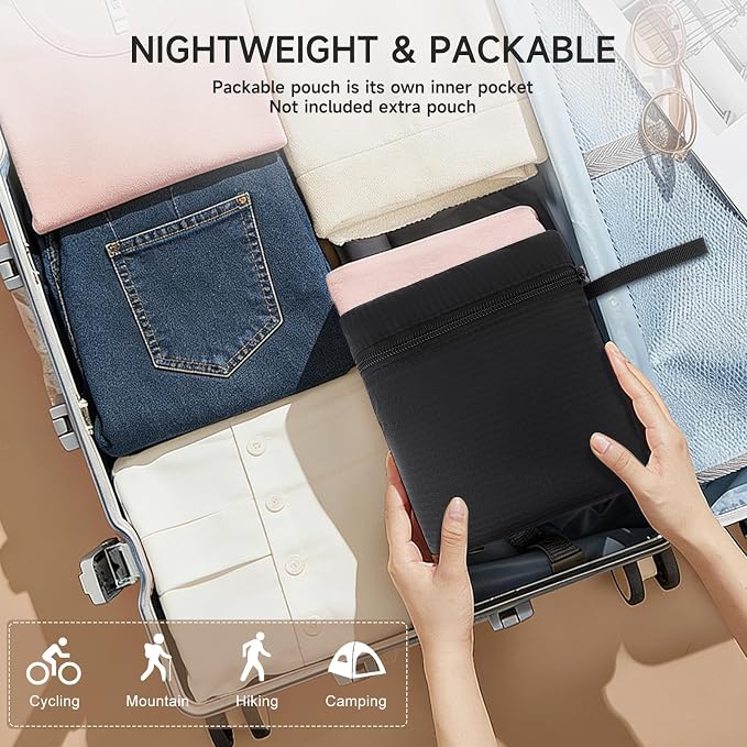 MOSISO Lightweight Packable Backpack 20L, Foldable Hiking Backpack Men Women - Image 7