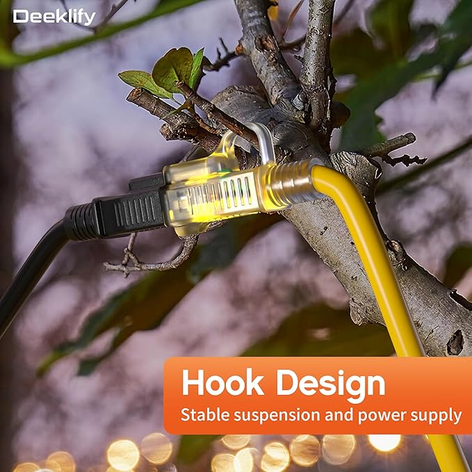 12AWG 25 FT Heavy Duty Outdoor Extension Cord Waterproof - Image 3