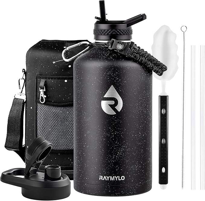 RAYMYLO 128oz Insulated Water Bottle, Triple Wall Vacuum Stainless Steel Water by RAYMYLO