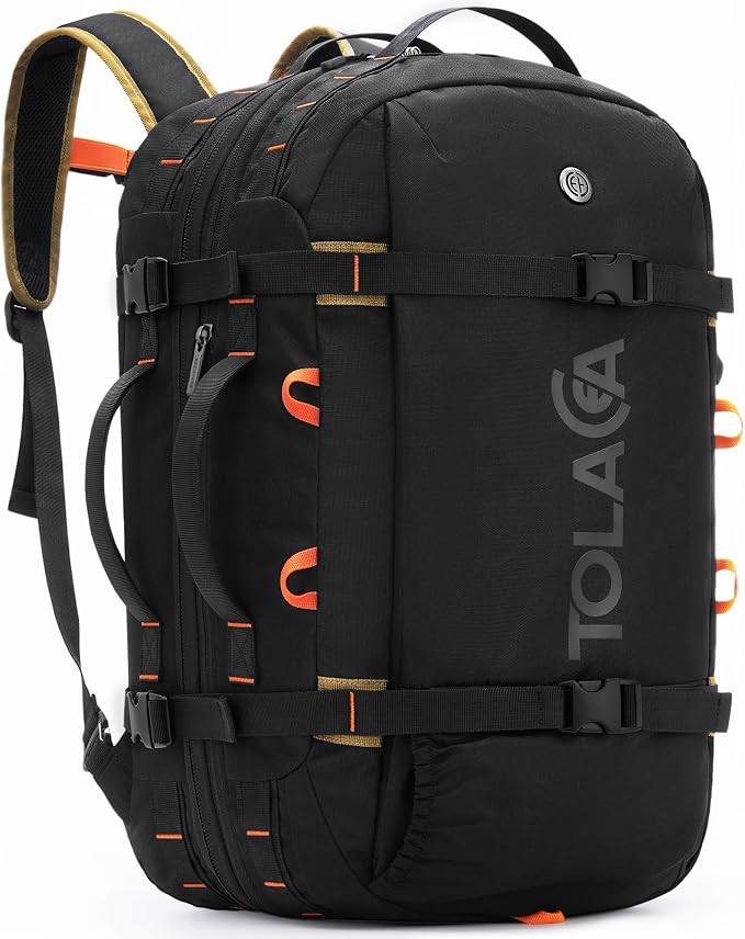 Tolaccea Travel Backpack for Men Women, 40L-50L Carry On Backpack by Tolaccea