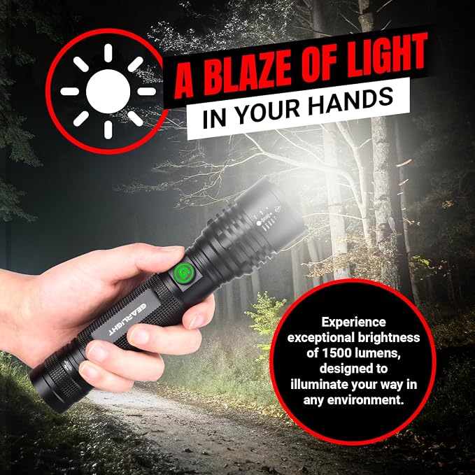 GearLight S2000 LED Rechargeable Flashlight High Lumens - Image 3