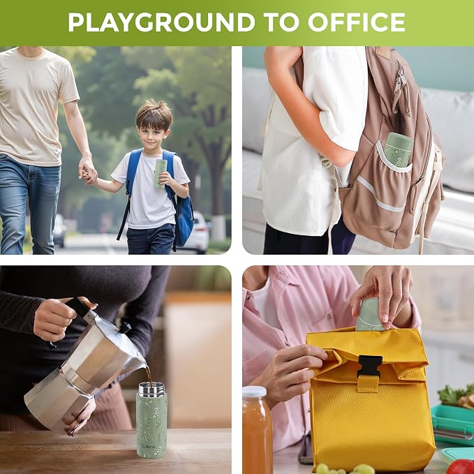 【Upgraded】Exllena Small Insulated Water Bottle 8 oz/250ml– Mini Insulated Water - Image 6