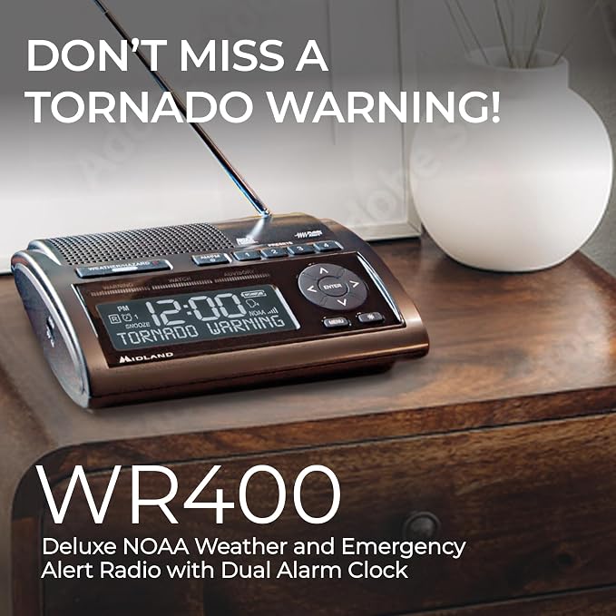 Midland - WR400 Weather Radio Deluxe - NOAA Emergency Alert Scanner – Home Use - Image 3