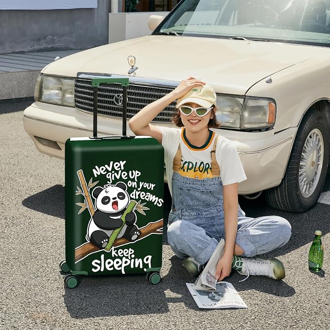 ANNA QUEEN Cute Sleeping Panda Luggage Cover-Stretchable, Water Resistant & - Image 4