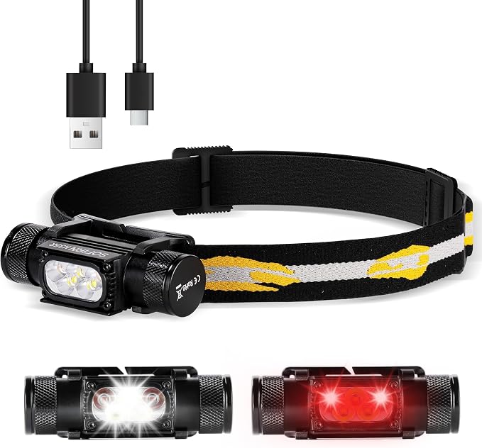 sofirn LED Headlamp Rechargeable, H35R Super Bright Lightweight Head Light by SOFIRN