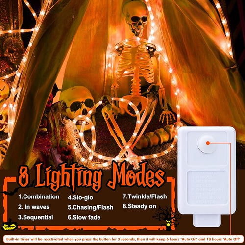 100ft LED Rope Lights Outdoor, 720 LED Connectable and Flexible Tube Lights - Image 2