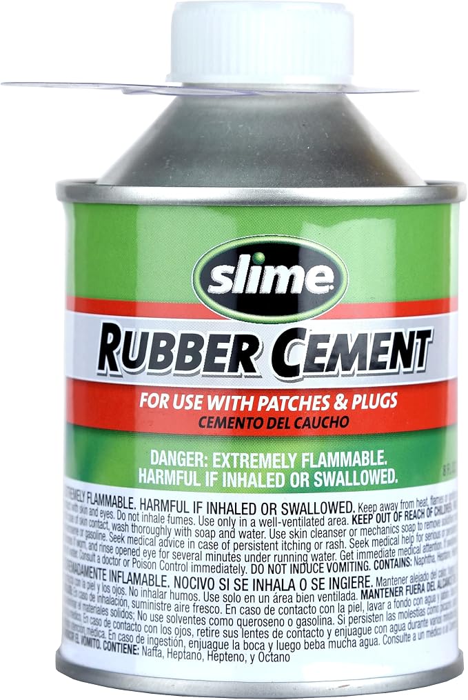 Slime 1050 Rubber Cement, Tire Repair, use by Slime