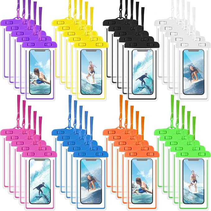 Flutesan 40 Pack Universal Clear Waterproof Phone Pouch Cell Phone Pouch Dry by Flutesan