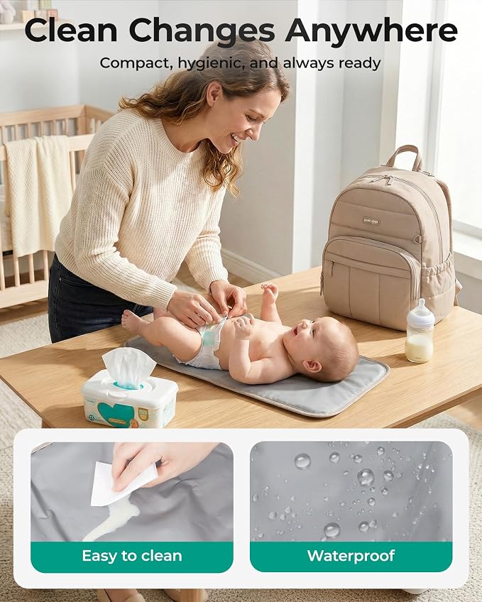 BAGSMART Diaper Bag Backpack, Lightweight Stroller-Friendly Diaper Bag - Image 5