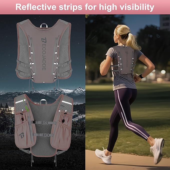 BECOJADDE Running Vest Hydration Backpack - Image 5