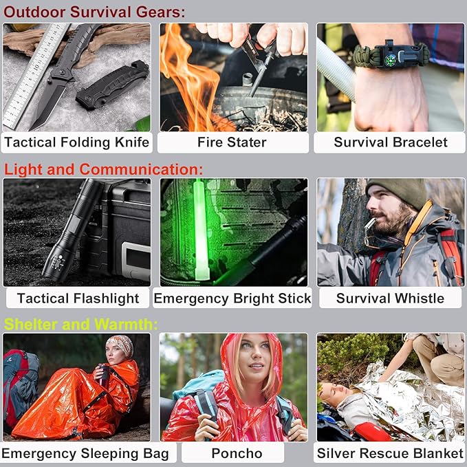 First Aid Kit, Survival Gear Outdoor Tactical Gear Set First Aid Kits Military - Image 6