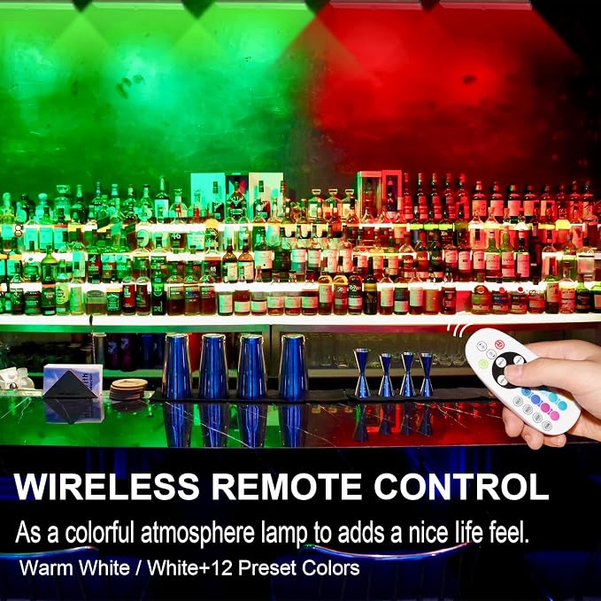 Remote Control RGB Lights Under Cabinet Lighting Rechargeable, 48-LED Wireless - Image 6