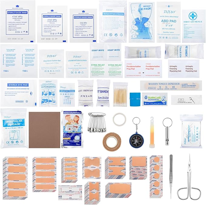 330 Piece First Aid Kit, Premium Waterproof Compact Trauma Medical Kits - Image 2