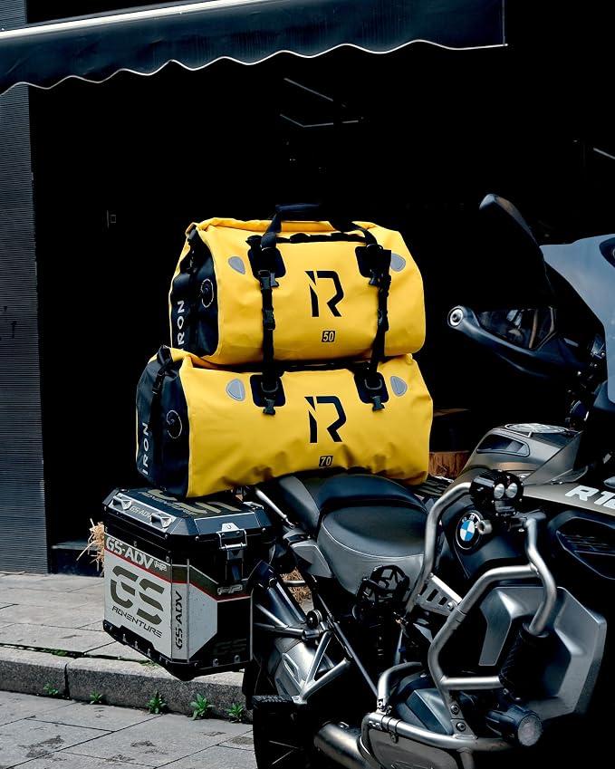 BORLENI Waterproof Motorcycle Dry Duffel Bag Luggage Tail Bag - Image 6