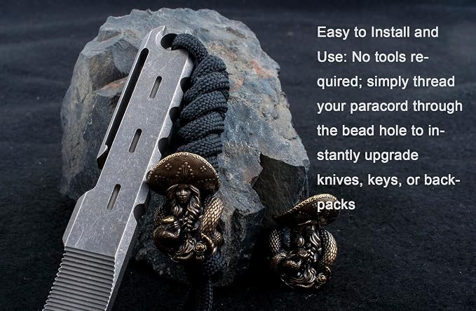 Paracord Beads with Hole for Crafting Survival Knife Lanyard Keychains - Image 8
