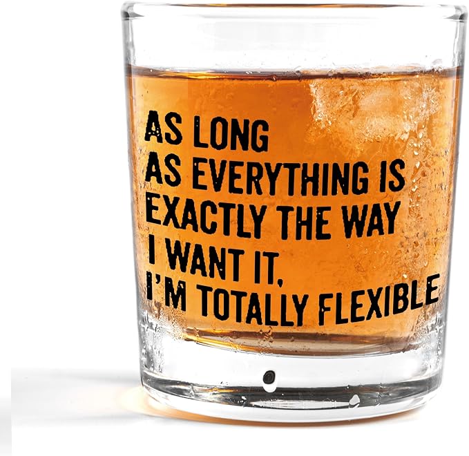 Nogrit Funny Whiskey Glasses 10 oz, Sarcastic Gifts by Nogrit