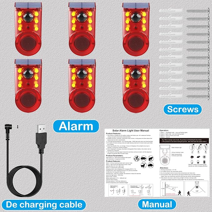 Solar Motion Sensor Alarm Device - Image 8