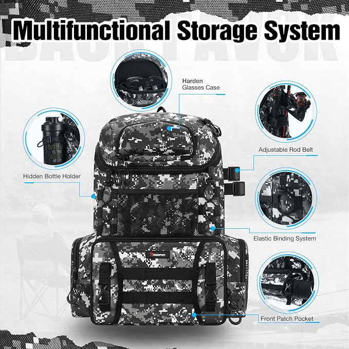 Piscifun Fishing Tackle Backpack - Image 3